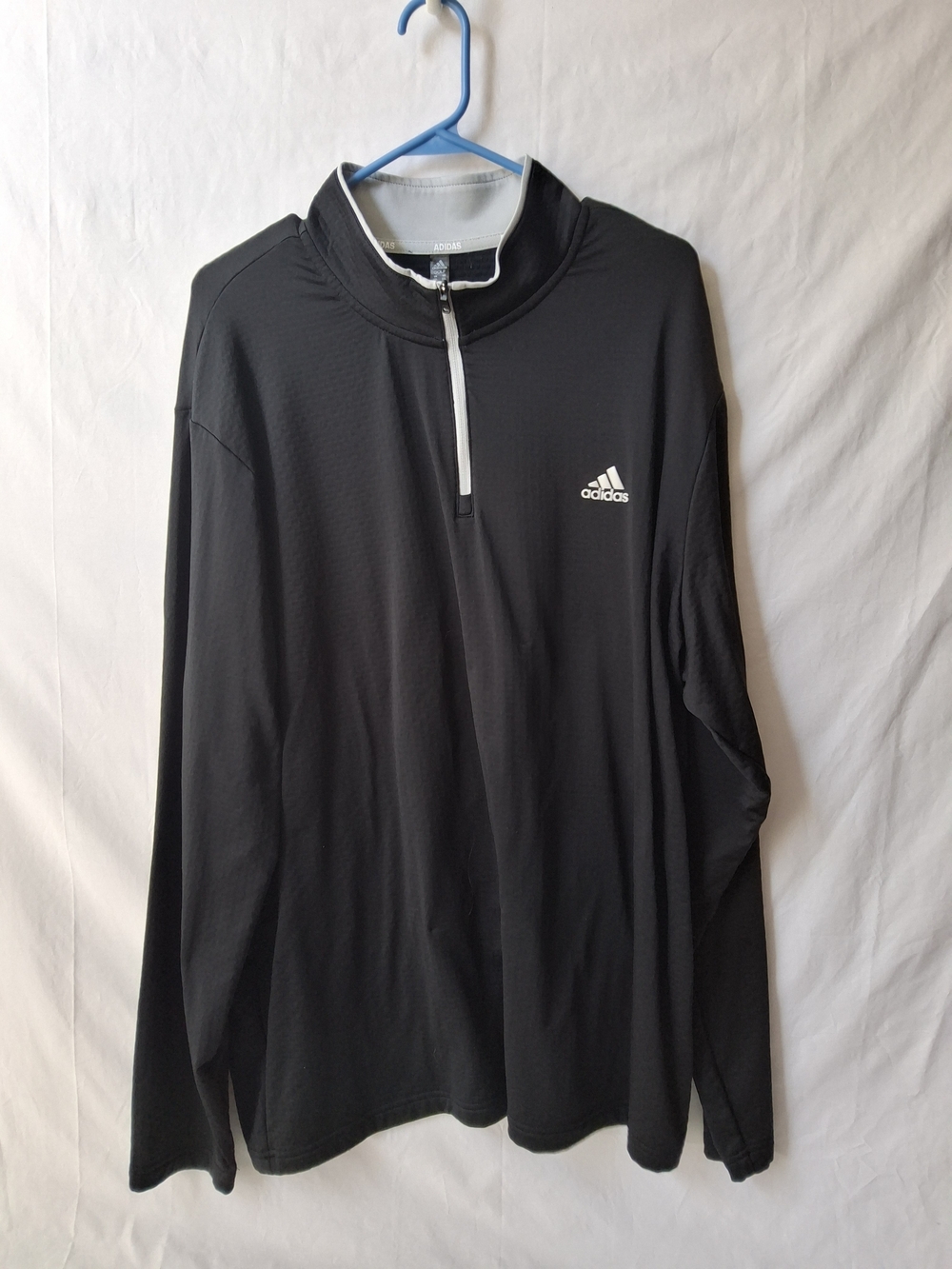 adidas Black Quarter-Zip Pullover Sweatshirt